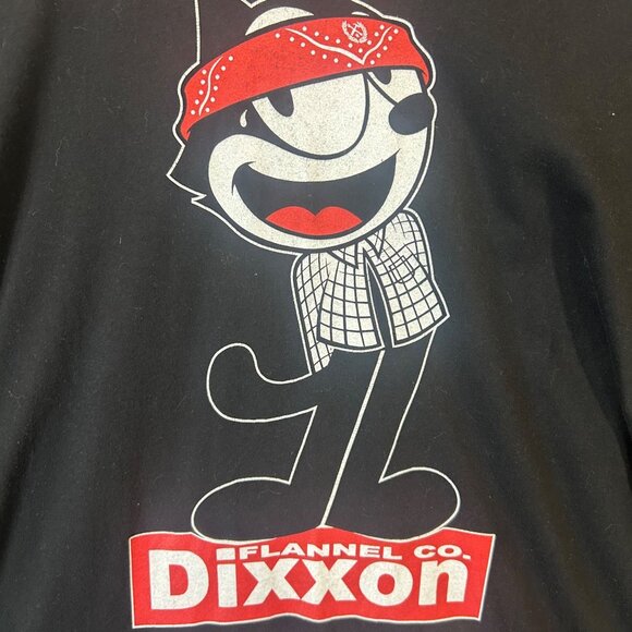 Dixxon Flannel Co Felix The Cat Black Tee Shirt 3XL Cotton Mens Graphic T-Shirt - Picture 6 of 9